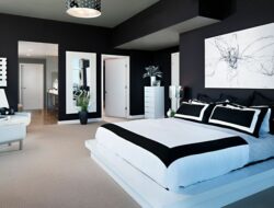 Contemporary Black And White Bedroom Design