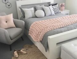 Bedroom Design Pink And Grey